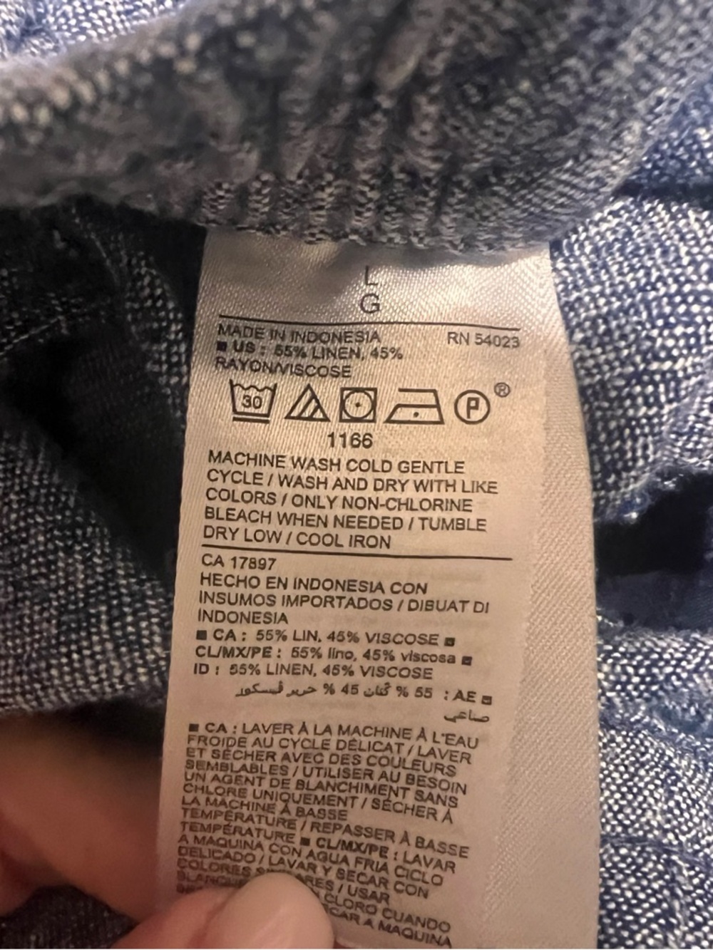 Old Navy Linen Blend Solid and Striped Shorts - Picture 11 of 12
